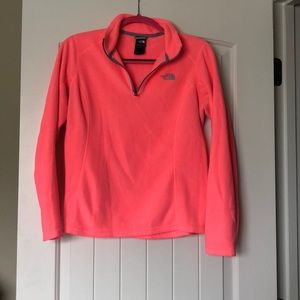 Bright Pink 1/4 Zip Pull Over from The North Face
